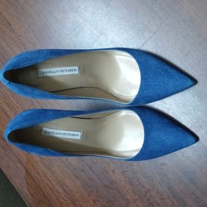 Diane von Furstenberg, Blue high heels, size 8B